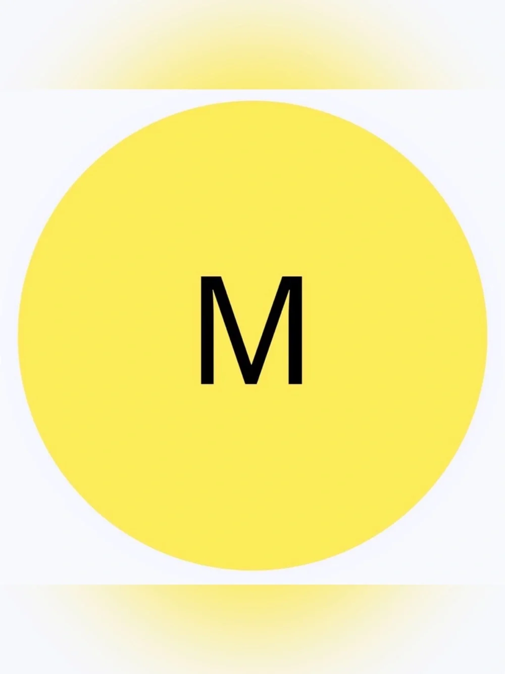 50 SHIPPING STICKERS - 2” ROUND - SIZE CLOTHING LABELS - MEDIUM “M” - YELLOW